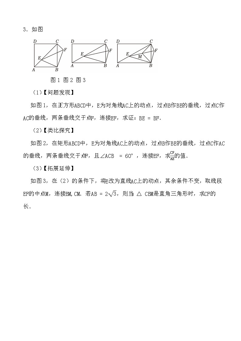 2024年中考数学精选压轴题之四边形综合探究(二)第3页