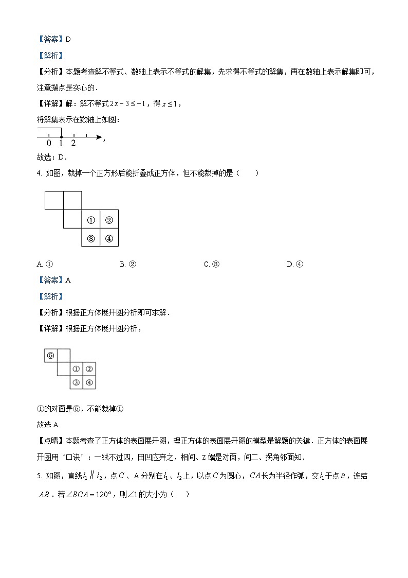 2024年吉林省长春市宽城区中考一模数学试题(解析版)第2页