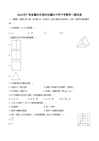 2024年广东省肇庆市端州区肇庆中学中考数学二模试卷（含解析）