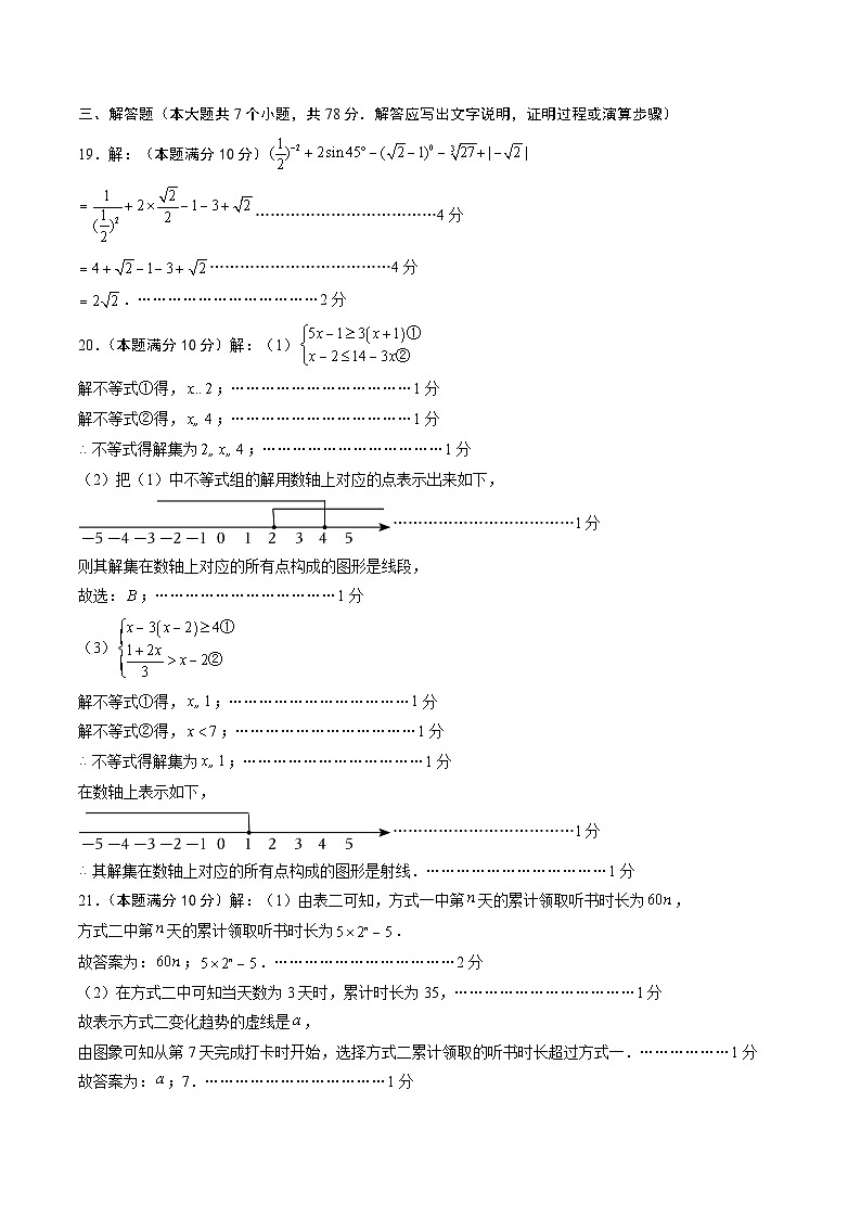 数学(上海卷)-【试题猜想】2024年中考考前最后一卷02