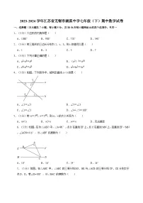 2023-2024学年江苏省无锡市湖滨中学七年级（下）期中数学试卷