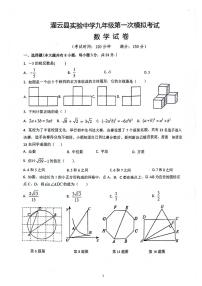 2024年江苏省连云港市灌云县 实验中学中考一模数学试题