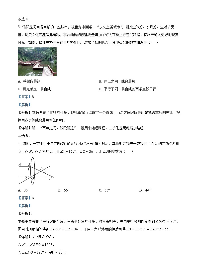 2024年河南省信阳市罗山县中考二模数学试题(原卷版+解析版)02