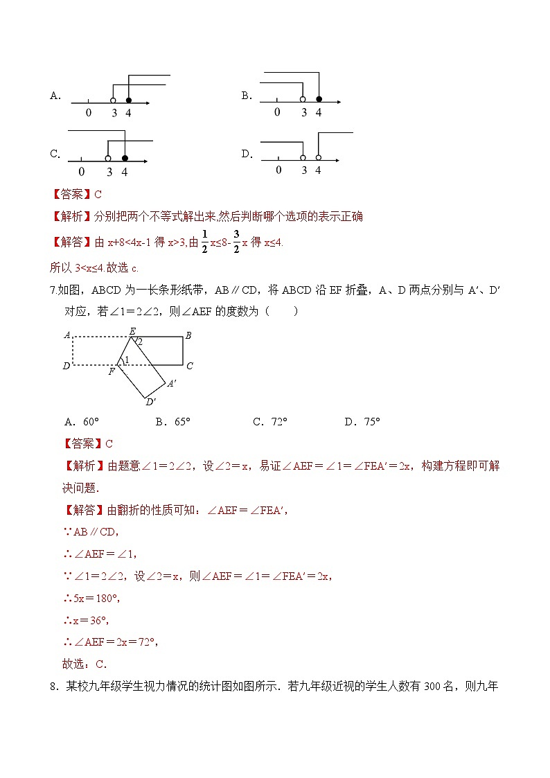期末全真模拟卷(二)-2020-2021学年七年级数学下学期期末考试全真模拟卷(解析版)(人教版)03