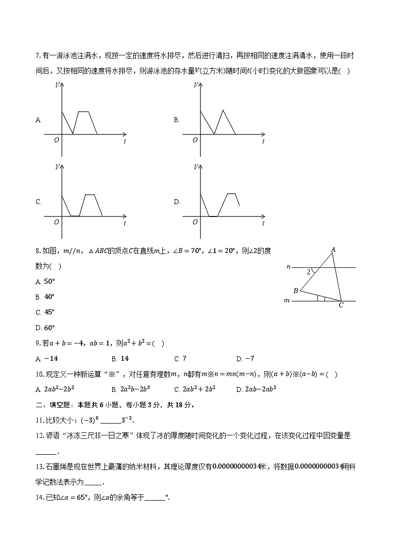 2023-2024学年广东省河源市东源县七年级(下)期中数学试卷(含解析)第2页
