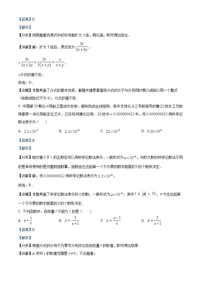 湖南省衡阳市祁东县育贤中学2023-2024学年八年级下学期期中数学试题(原卷版+解析版)02