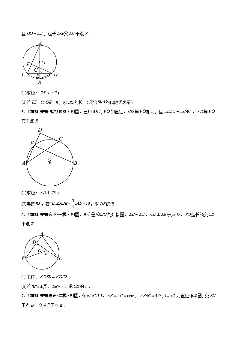 中考06 圆综合大题综合(原卷版)第2页