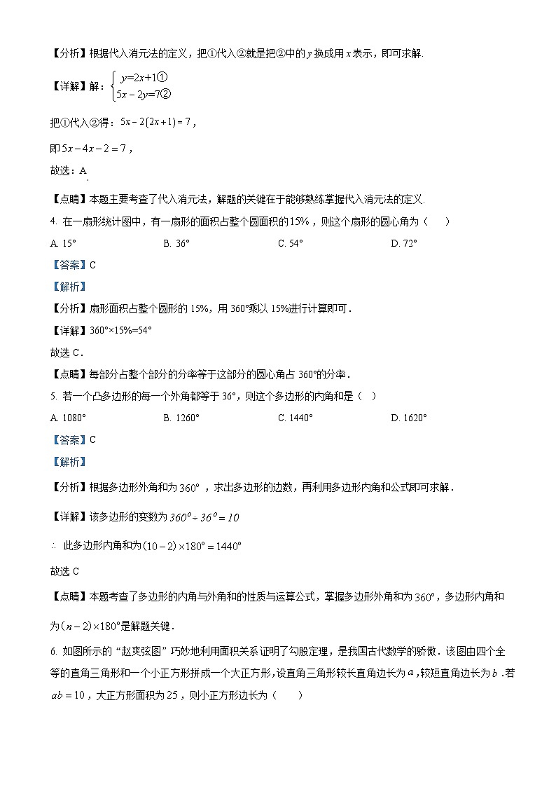 2024年甘肃省武威市凉州区长城九年制学校联片教研中考数学二模试题(解析版)第2页