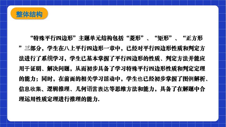 【大單元教學(xué)】魯教版數(shù)學(xué)八年級(jí)下冊(cè)《特殊平行四邊形》 課件第2頁