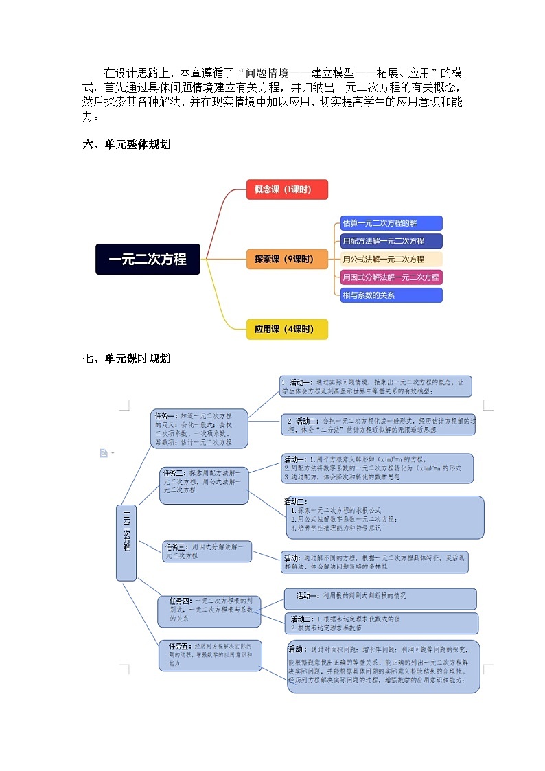 【大单元教学】鲁教版数学八年级下册 《 一元二次方程》教案第3页