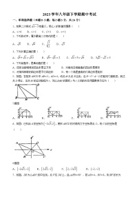 广东省广州市天河区汇景实验学校2023-2024学年八年级下学期期中数学试题(无答案)