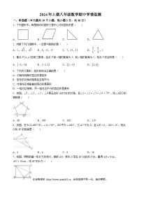 湖南省永州市祁阳市浯溪第二中2023-2024学年八年级下学期期中数学试题(无答案)