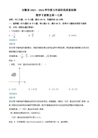 26，安徽省阜阳市太和县2023-2024学年七年级下学期期中数学试题