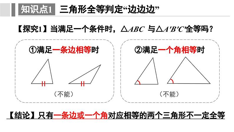 12. 2.1 三角形全等的判定 课件 2024-2025学年人教版数学八年级上册第7页