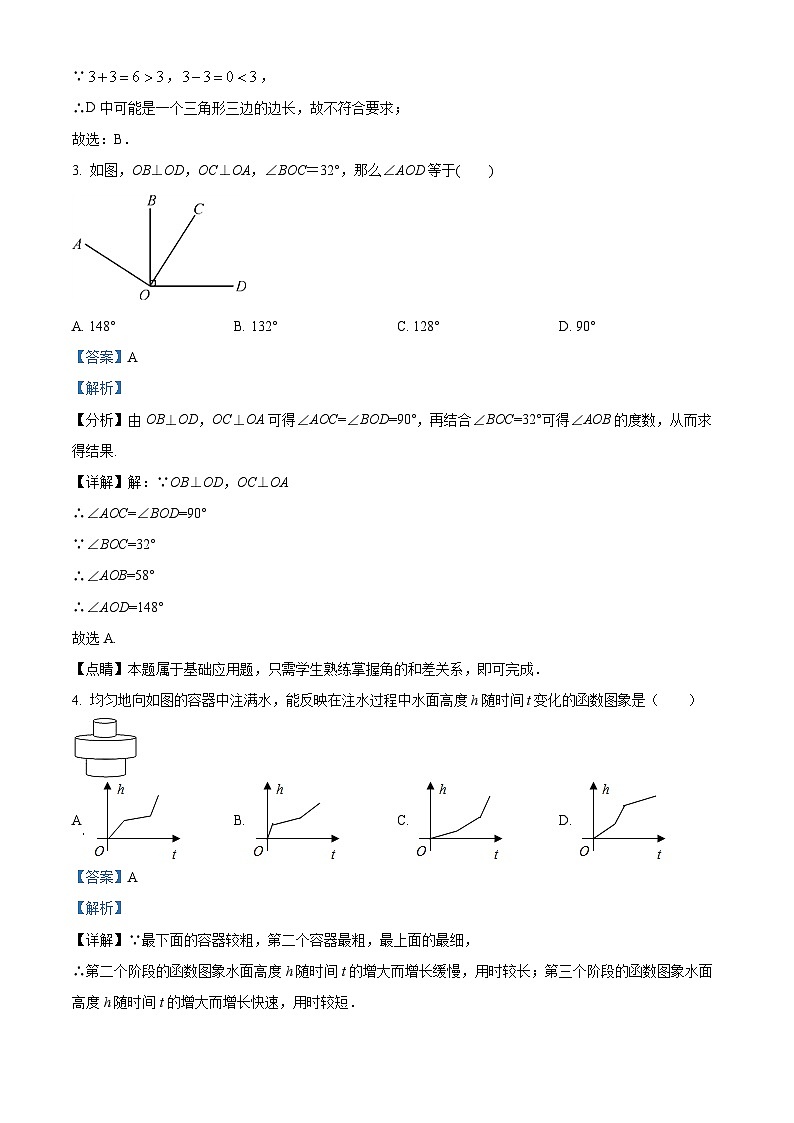 辽宁省阜新市海州区实验中学2023-2024学年七年级下学期期中数学试题02