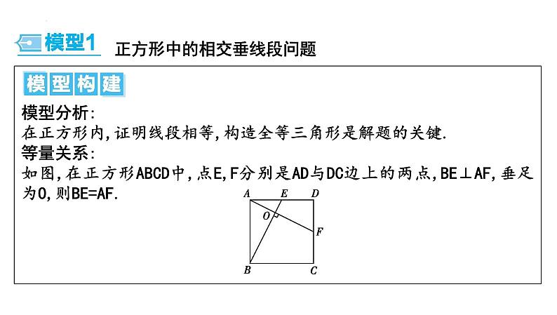 九年级中考数学一轮复习 考点讲练课件 :微专题6 与正方形有关的常考模型第2页