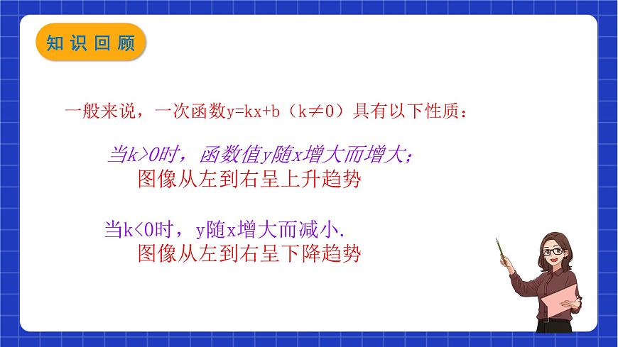 滬教版數(shù)學(xué)八年級(jí)下冊(cè)20.3.2《一次函數(shù)的性質(zhì)》（教學(xué)課件）第2頁(yè)