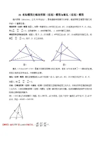 中考数学专题练习21 相似模型之梅涅劳斯(定理)模型与塞瓦(定理)模型