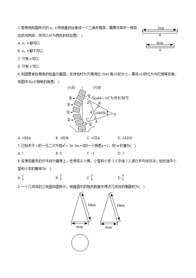 2024年广东省揭阳市普宁市中考数学二模试卷(含详细答案解析)02