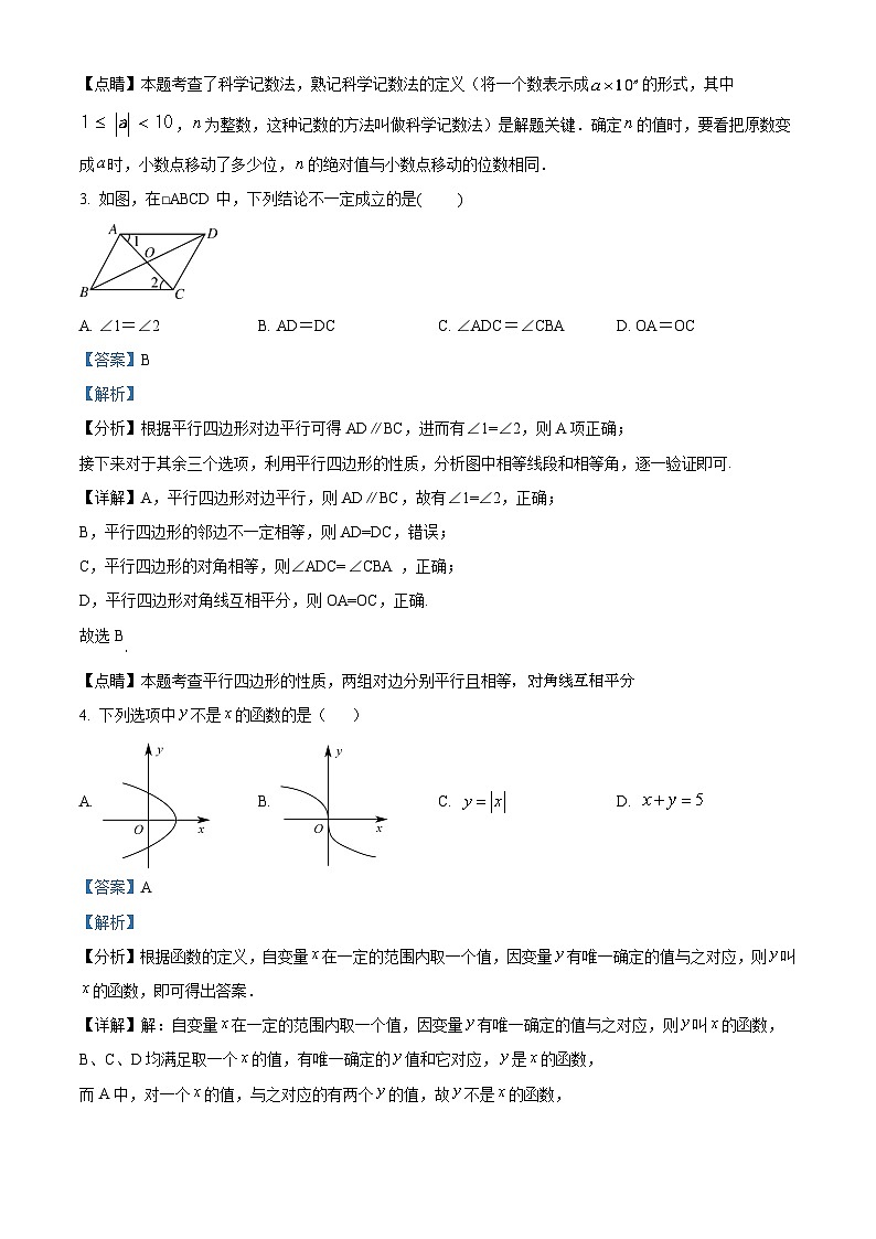 河南省洛阳市伊川县2023-2024学年八年级下学期期中数学试题(教师版)第2页