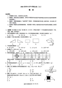 2024年浙江省中考第三次模拟考试数学试卷