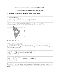 江西省抚州市南城县2023-2024学年七年级下学期数学期中试题