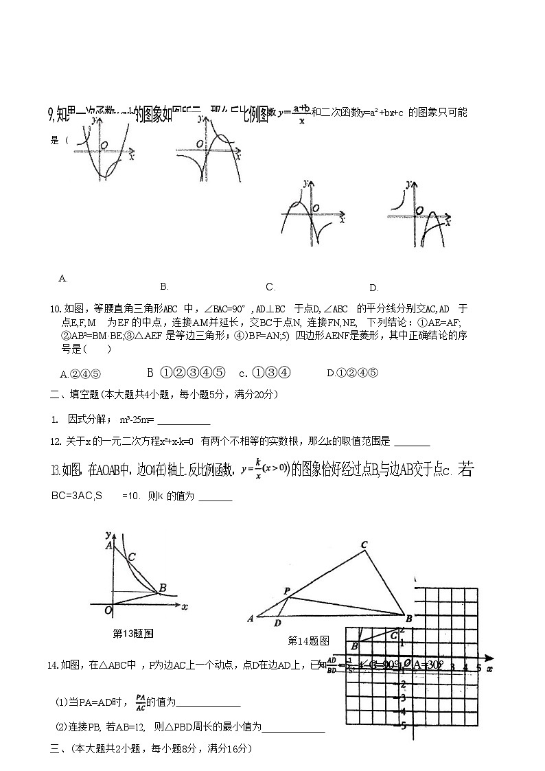 2024年安徽省合肥新站实验中学中考三模数学试卷第3页