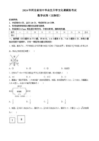 河北省张家口市+张北县第三中学2023-2024学年九年级下学期月考数学试题