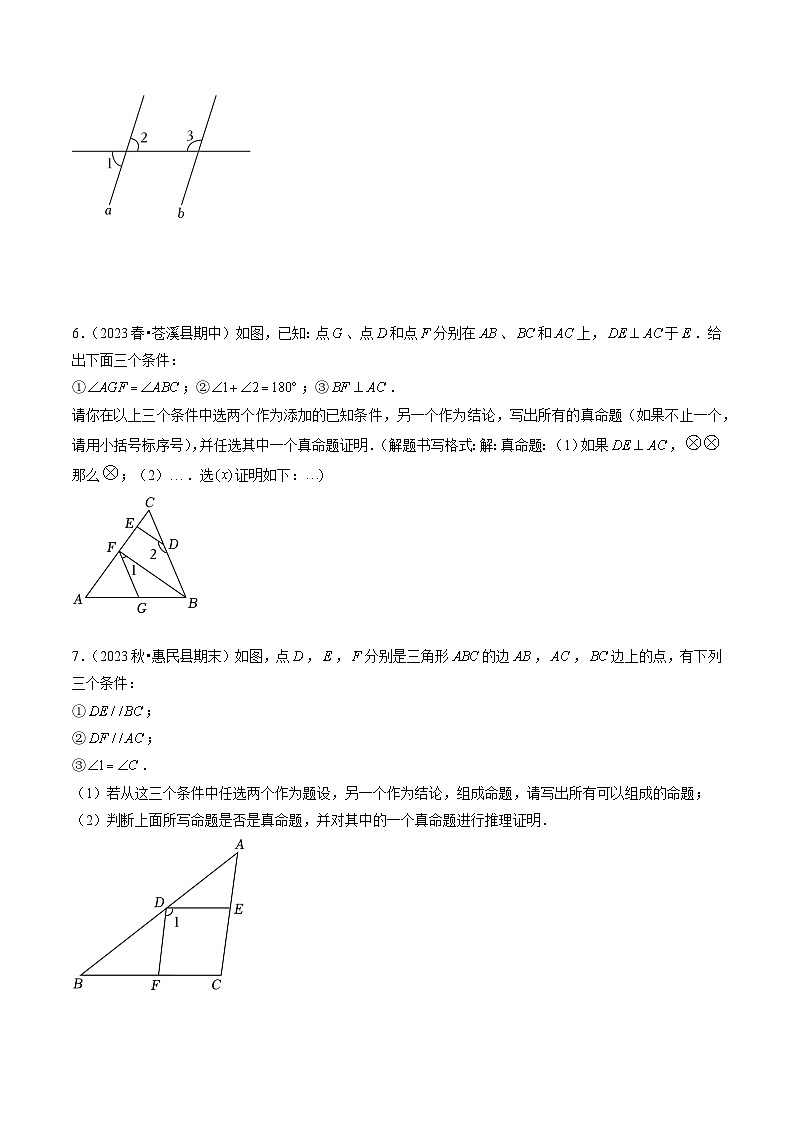 第14講 證明（2大知識點(diǎn)+5種題型+強(qiáng)化訓(xùn)練）（原卷版）-2023-2024學(xué)年七年級數(shù)學(xué)下冊同步學(xué)與練（蘇科版）第3頁