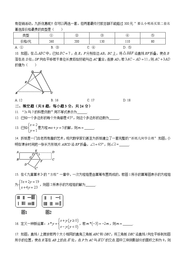 湖南省衡阳市部分学校2023-2024学年七年级下学期月考数学试题(无答案)02