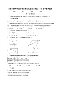 辽宁省丹东市凤城市2022-2023学年七年级下学期期中考试数学试卷(含解析)