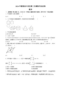2024年河南省商丘市夏邑县县城多校九年级第三次模拟考试数学试题