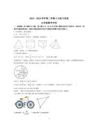 2024年江苏省苏州工业园区星港学校九年级中考数学二模试题 (无答案)