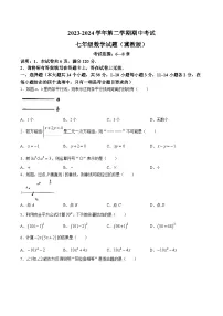 河北省邢台市2023-2024学年七年级下学期期中考试数学试卷(含答案)