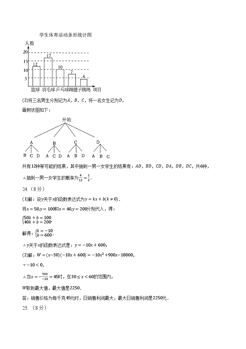 中考数学(云南卷)-2024年中考数学第三次模考试03