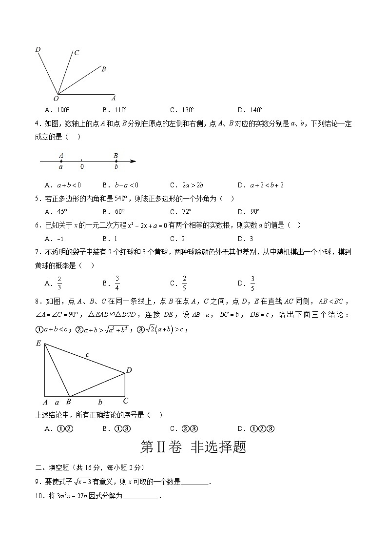 數(shù)學(xué)（考試版A4）第2頁