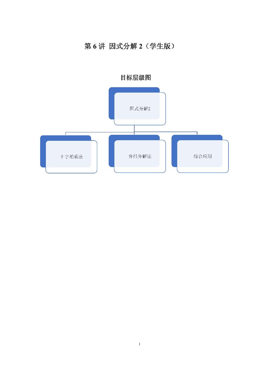 2023-2024学年北师版八年级数学寒假专题拔高作业 因式分解2（含答案）