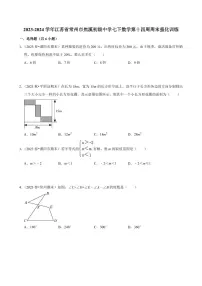 2023-2024学年江苏省常州市焦溪初级中学七下数学第十四周周末强化训练（含答案）