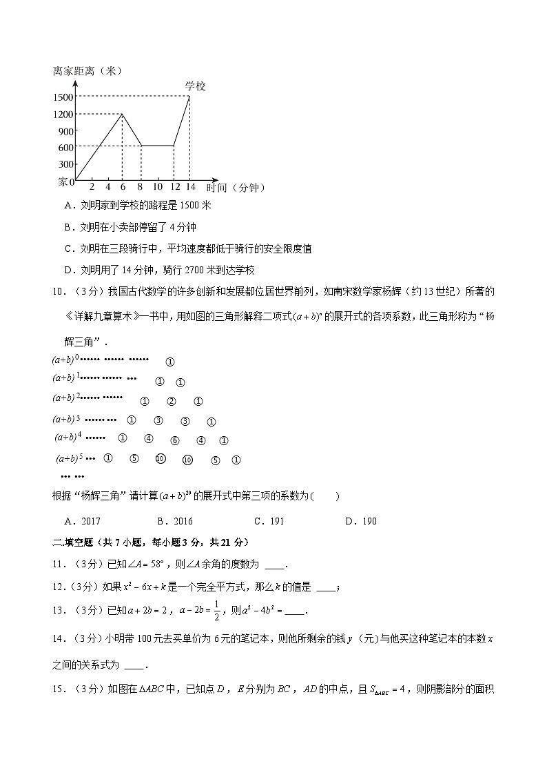 广东省深圳市罗湖外语初中学校2023-2024学年七年级下学期期中数学试卷03