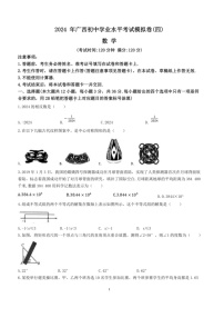 [数学]2024年广西壮族自治区崇左市宁明县中考三模数学试题(含答案)