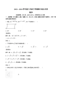 河北省邢台市多校2023-2024学年八年级下学期期中考试数学试卷(含解析)