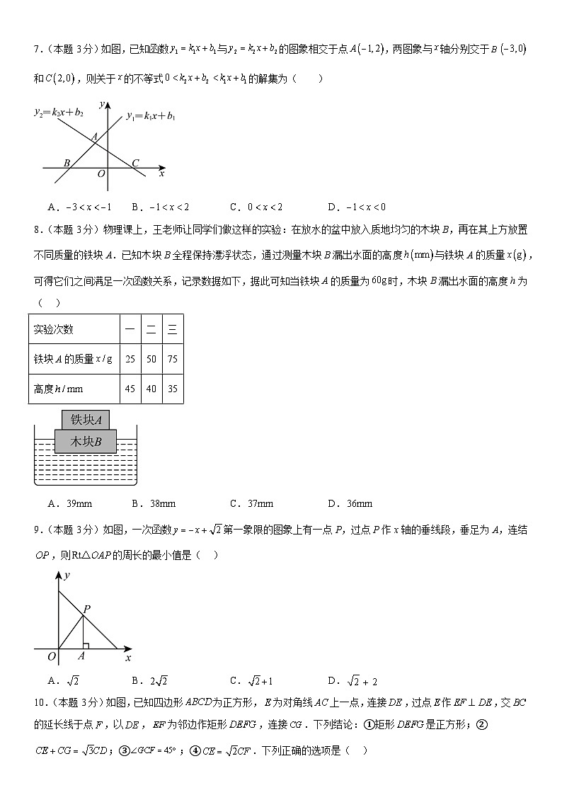 2023-2024学年人教版八年级数学下册期末提优模拟卷02