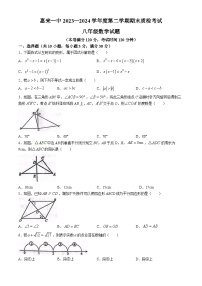广东省揭阳市惠来县第一中学2023-2024学年八年级下学期期末数学试题