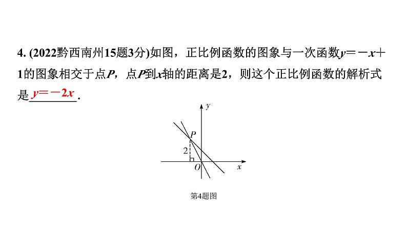 2024贵州中考数学一轮知识点复习 第11讲 一次函数的图象与性质(课件)05