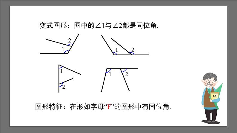 浙教版数学七年级下册1.2《同位角、内错角、同旁内角》(课件)第7页