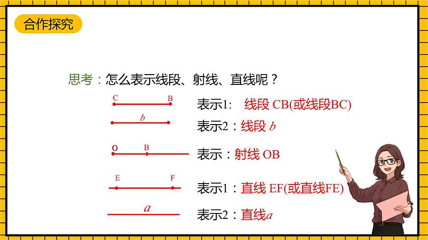 魯教版數(shù)學六年級下冊5.1《線段、射線、直線》  課件第8頁