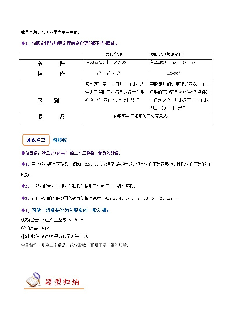 人教版八年级数学上册同步备课17.2勾股定理的逆定理(原卷版+解析)第2页
