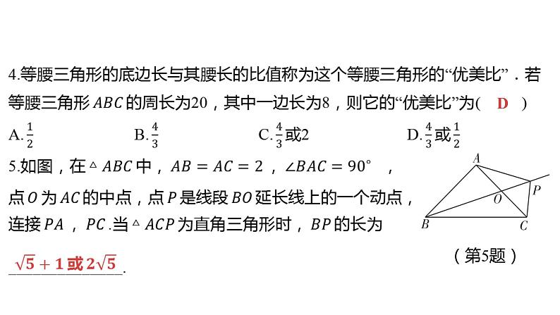 2024河南中考数学二轮复习微专题 特殊三角形中的分类讨论 课件第6页
