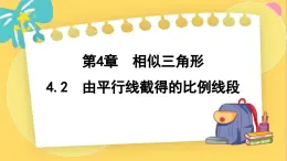 浙教数学九年级上册 4.2 由平行线截得的比例线段 PPT课件