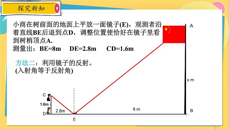 浙教数学九年级上册 4.5.3 相似三角形的性质的应用 PPT课件05